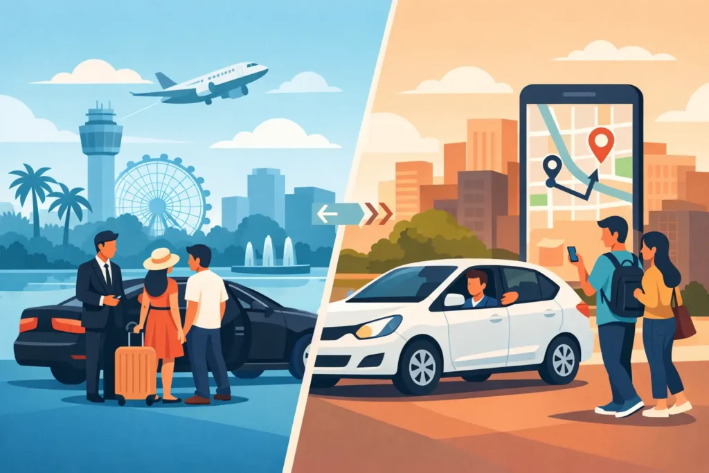 Private Transfer Versus Rideshare in Orlando
