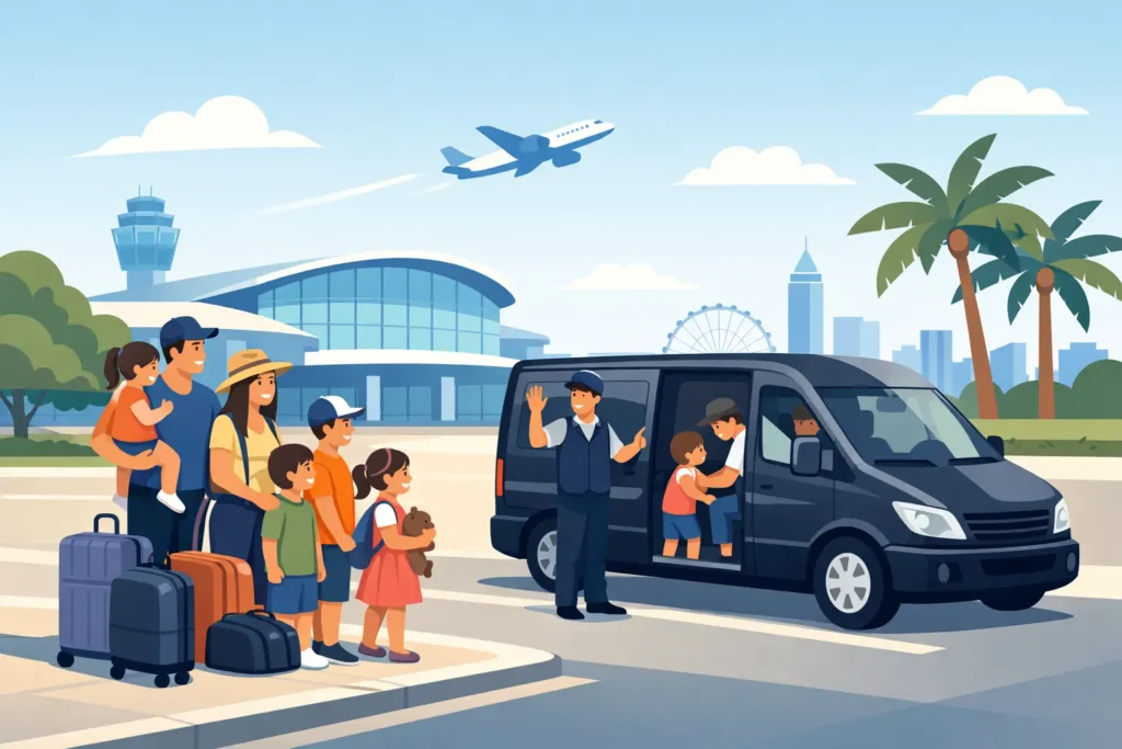 Airport Transfer for Large Families in Orlando