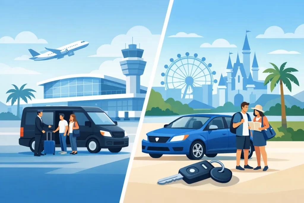 Airport Transfer Versus Rental Car in Orlando